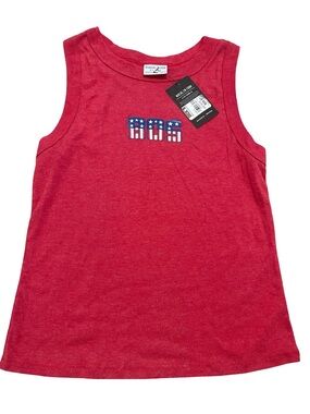 Where I'm From "BOS" Americana Tank Top - Red - Size XL